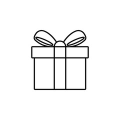 Gift Icon Isolated on White Background