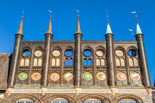 Rathaus der Hansestad L&uuml;beck in Schleswig-Holstein