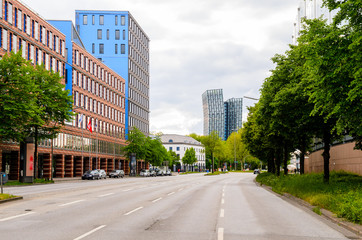Obraz premium street view of Hamburg, Germany