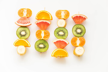 fruit skewers / the concept of healthy eating