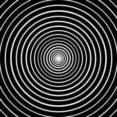 Abstract background with circles. Radial pattern. Vector