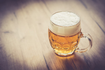 glass of czech premium beer