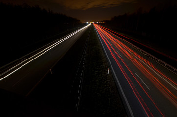 Fototapeta na wymiar Highway at night