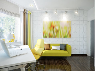 Beautiful blooming apricot tree with white pink flowers on branches on blue sky background. Spring concept. Selective focus