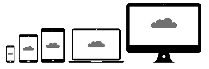 Geräte - Cloud - Online - Daten - Speicherung