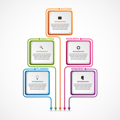 Obraz premium Abstract options infographics template. Infographics for business presentations or information banner.