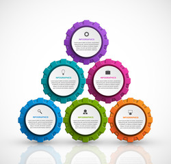 Abstract options infographics template. Infographics for business presentations or information banner.