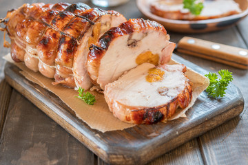 chicken meatloaf with apricots and nuts