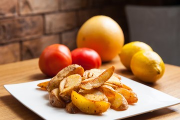 wedge potato fries 웨지포테이토