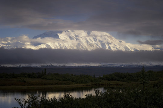 Storm Clouds Clearing Over Denali