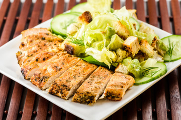 Chicken breast salad,