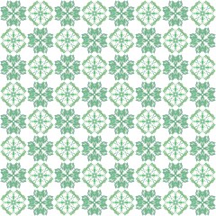 Seamless texture with 3D rendering abstract fractal green pattern