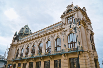 Fototapeta na wymiar Beautiful Municipal House in Prague - Home of the Prague Symphonic Orchestra