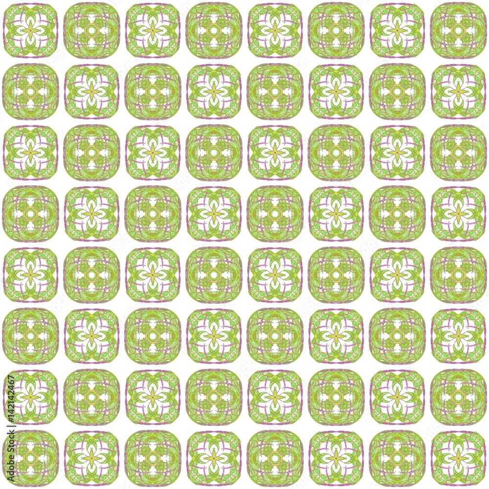 Fototapete seamless texture with 3d rendering abstract fractal colorful pattern