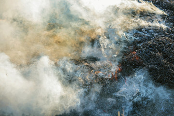 Obraz na płótnie Canvas Smoke from fire