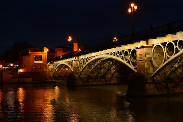 Abendstimmung Triana Brücke Sevilla