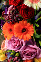 Fototapeta premium Colorful wedding flowers