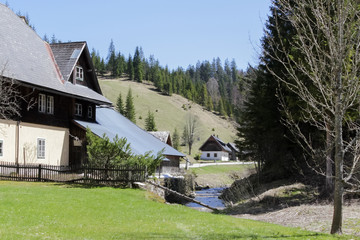 Austrian Alps village spring
