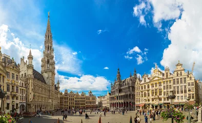 Fotobehang De Grote Markt in Brussel © Sergii Figurnyi
