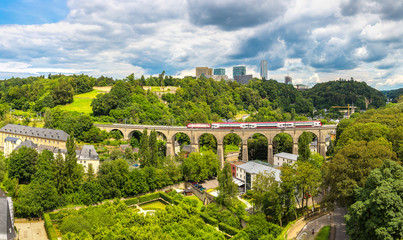 Train bridge in Luxembourg