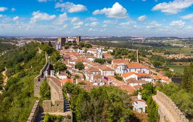 Obraz premium Panoramic view of Obidos