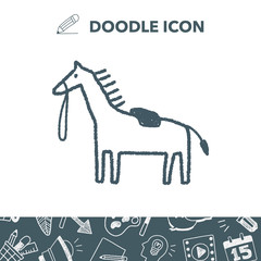  doodle horse - 142148617