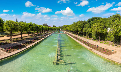 Fountains and Gardens at the Alcazar in Cordoba