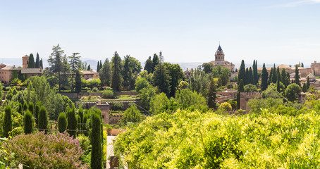 Obraz na płótnie Canvas Panoramic view of Granada