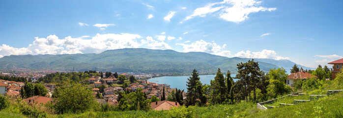 Panorama of Ohrid city