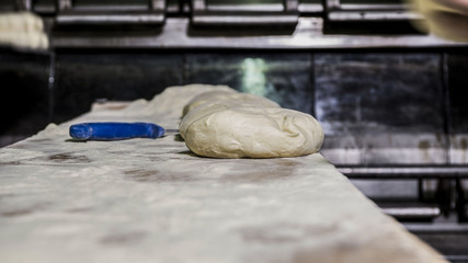 impasto base per pane in panificio