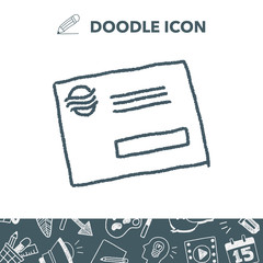 doodle postcard