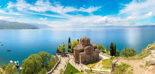 Crédence de cuisine en verre imprimé Lieux européens Église Jovan Kaneo à Ohrid, Macédoine