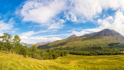 Summer in Scotland highlands, United Kingdom