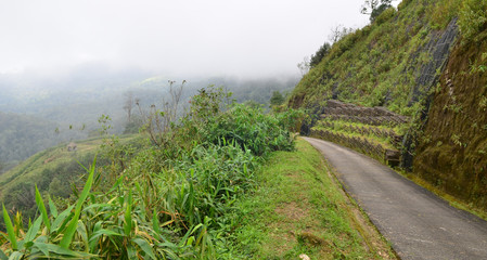 Beautiful mountain scenery in Thailand