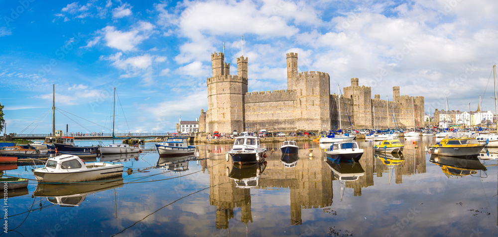 Canvas Prints Caernarfon Castle in Wales