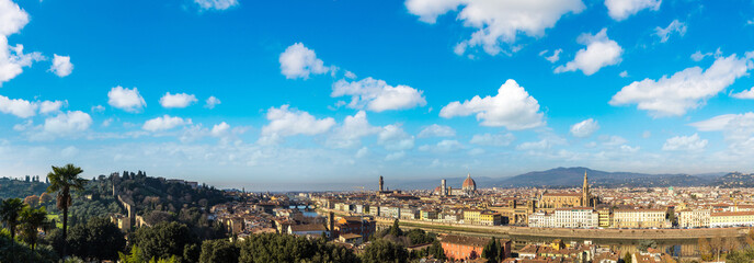 Fototapeta na wymiar Panoramic view of Florence, Italy