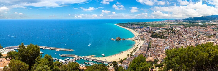 Panoramic view of Blanes