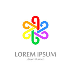 Real estate elegant lowercase flat logo design template