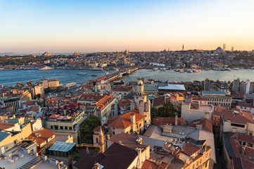 Fototapeta na wymiar Drone view, aerial of Istanbul historic centre