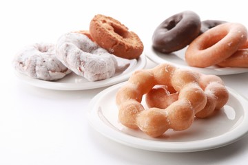 A doughnut or donut is a type of fried dough confectionery or dessert food.