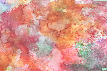 Fototapeta premium Watercolor Wet Background. Abstract colorful watercolor for background.