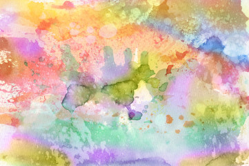 Obraz na płótnie Canvas Watercolor Wet Background. Abstract colorful watercolor for background.