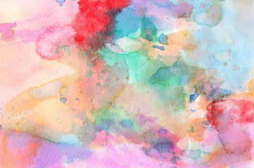 Watercolor Wet Background. Abstract colorful watercolor for background.