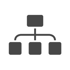 Organization Flat Vector Icon. Flat icon isolated on the white background. Editable EPS file. Vector illustration.