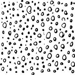 Hand drawn ink vector texture with drops