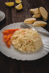 Homemade salad coleslaw