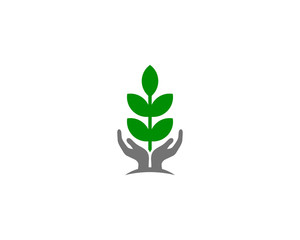 Nature Care Icon Logo Design Element