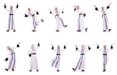 Arab man isolated on the white