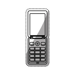 Cellphone mobile technology icon vector illustration graphic design