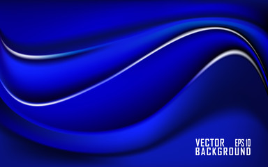 Abstract Vector: Blue Wave abstract design for business presentation and poster